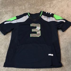 Preowned Seattle Seahawks - Russell Wilson #3 short sleeve Jersey - XL - NFL P…